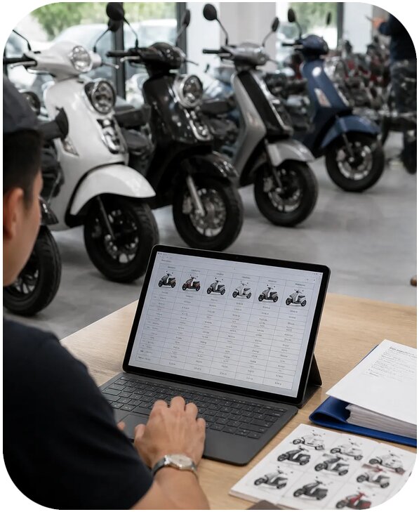 Поиск поставщиков скутеров и мопедов в Китае от 26570 р. | Фиалан-Снк